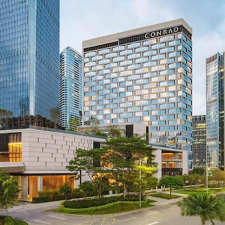 Conrad Shenzhen, The First Art Museum Hotel In Greater Bay Area With The Stunning Bay And Sunset View In The Hotel Terrace Extérieur photo