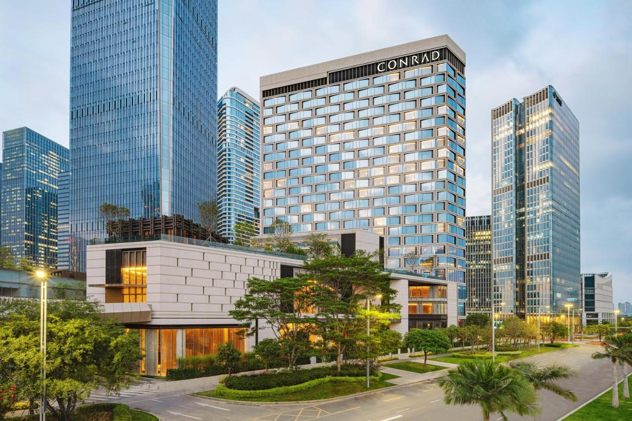 Conrad Shenzhen, The First Art Museum Hotel In Greater Bay Area With The Stunning Bay And Sunset View In The Hotel Terrace Extérieur photo