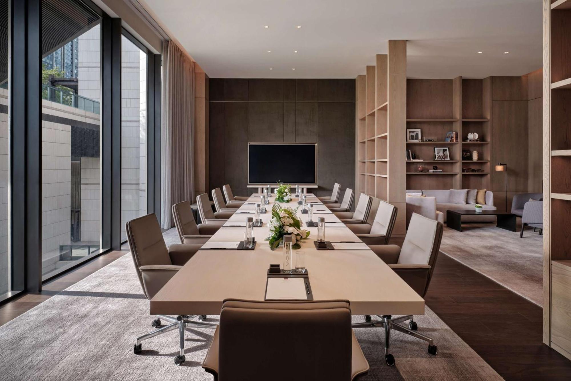 Conrad Shenzhen, The First Art Museum Hotel In Greater Bay Area With The Stunning Bay And Sunset View In The Hotel Terrace Extérieur photo