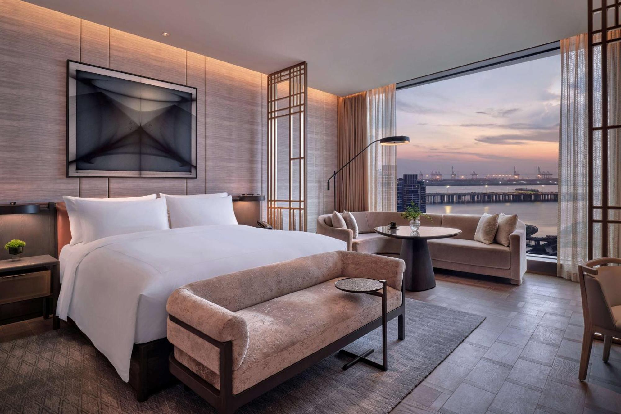 Conrad Shenzhen, The First Art Museum Hotel In Greater Bay Area With The Stunning Bay And Sunset View In The Hotel Terrace Extérieur photo