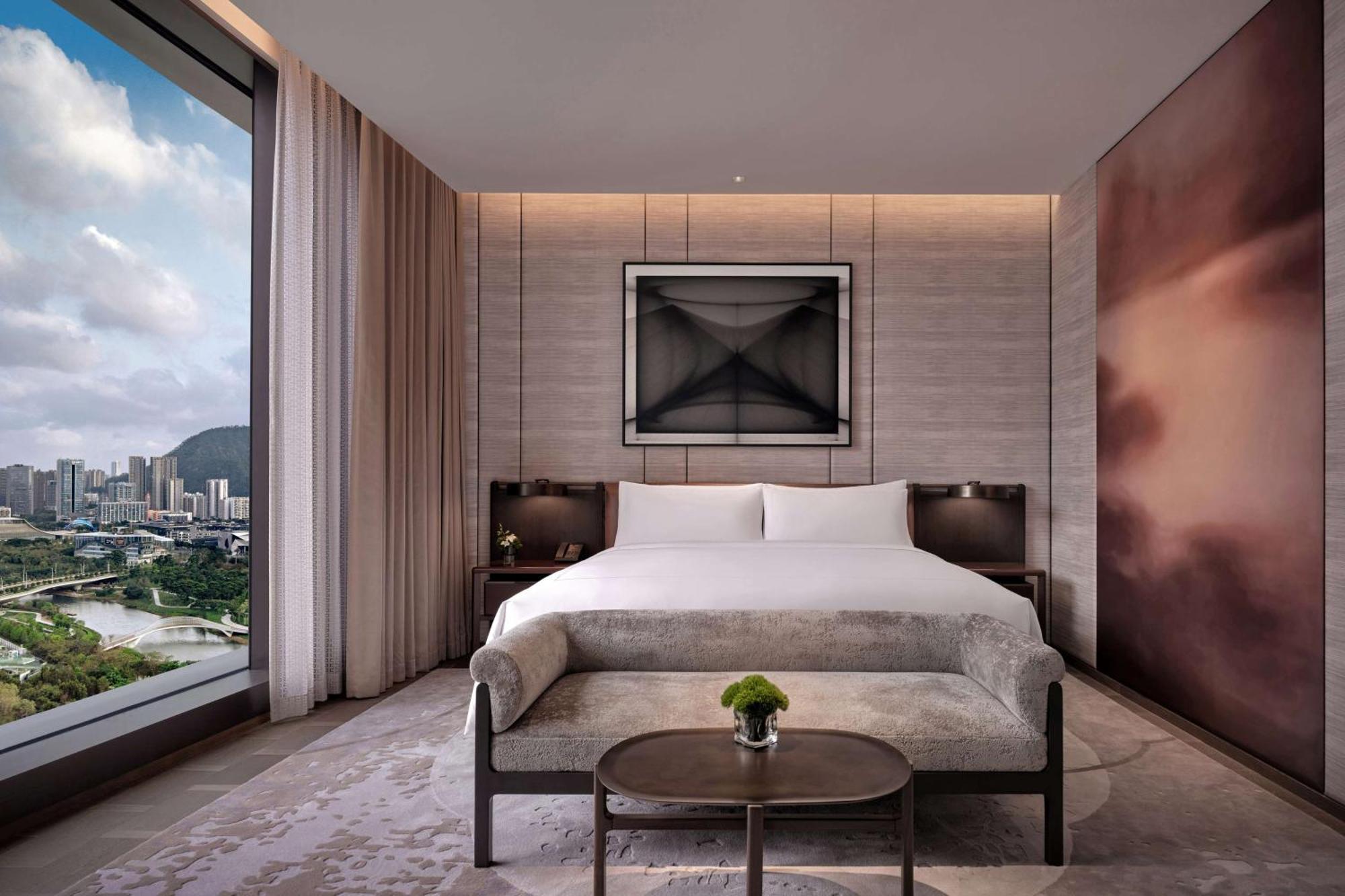 Conrad Shenzhen, The First Art Museum Hotel In Greater Bay Area With The Stunning Bay And Sunset View In The Hotel Terrace Extérieur photo