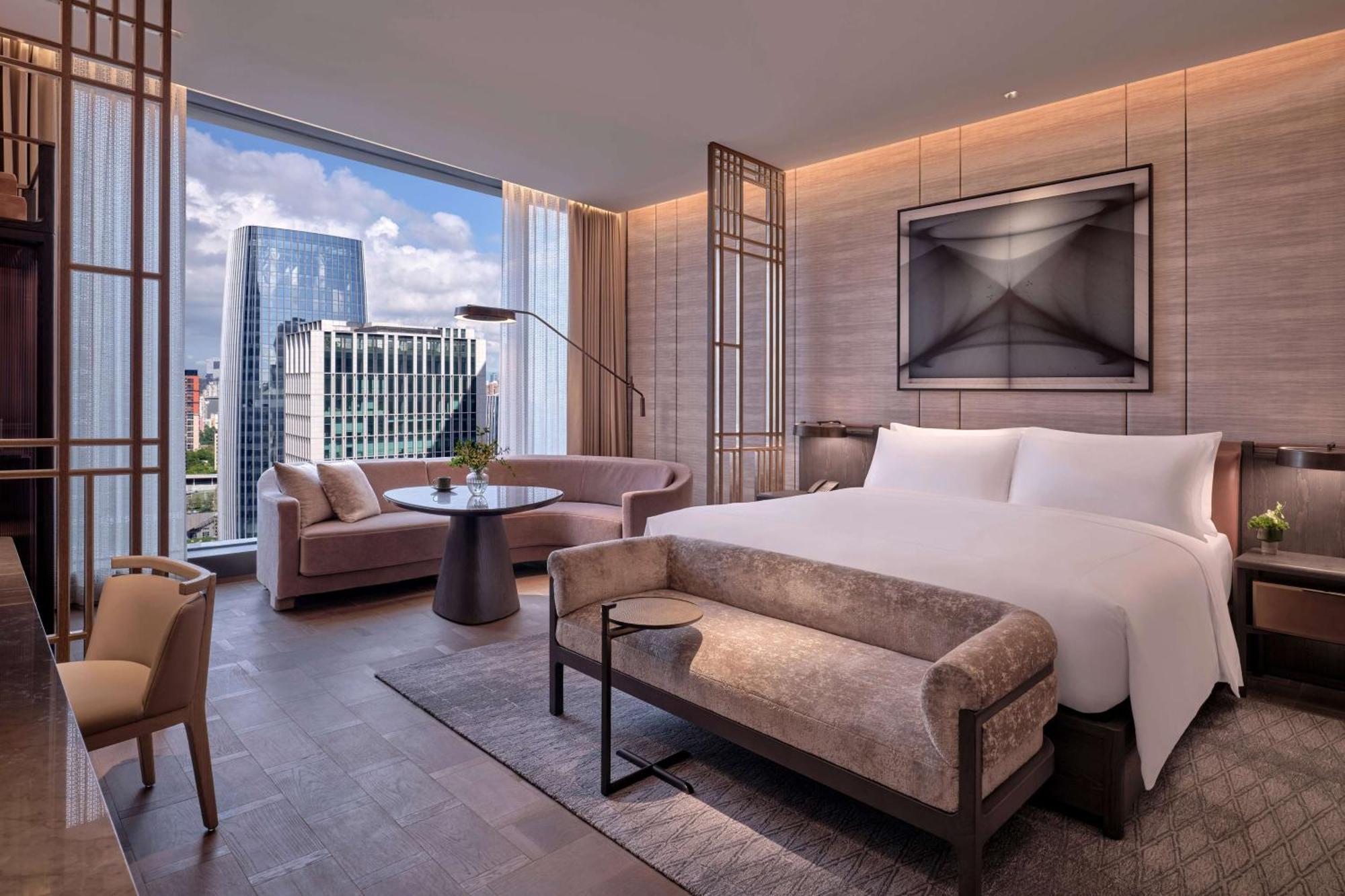 Conrad Shenzhen, The First Art Museum Hotel In Greater Bay Area With The Stunning Bay And Sunset View In The Hotel Terrace Extérieur photo