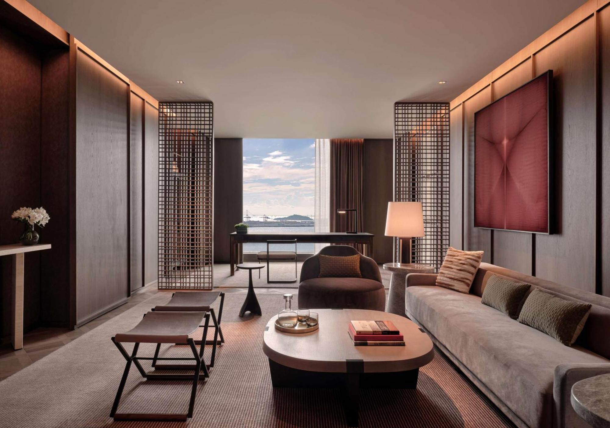 Conrad Shenzhen, The First Art Museum Hotel In Greater Bay Area With The Stunning Bay And Sunset View In The Hotel Terrace Extérieur photo