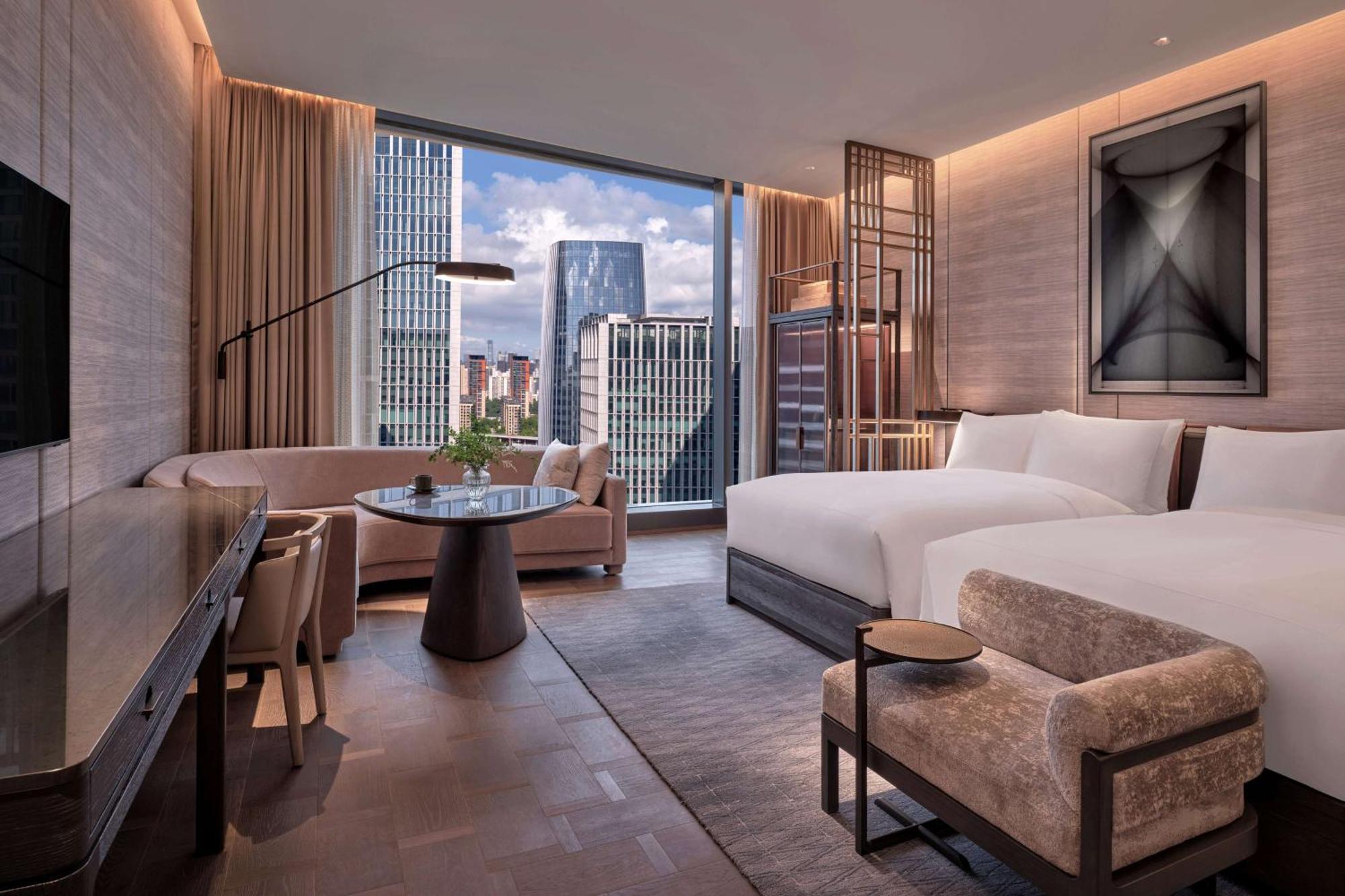 Conrad Shenzhen, The First Art Museum Hotel In Greater Bay Area With The Stunning Bay And Sunset View In The Hotel Terrace Extérieur photo